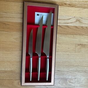 VINTAGE KALMAR MASTER CHEF KNIVES 3-PIECE CUTLERY KNIFE SET